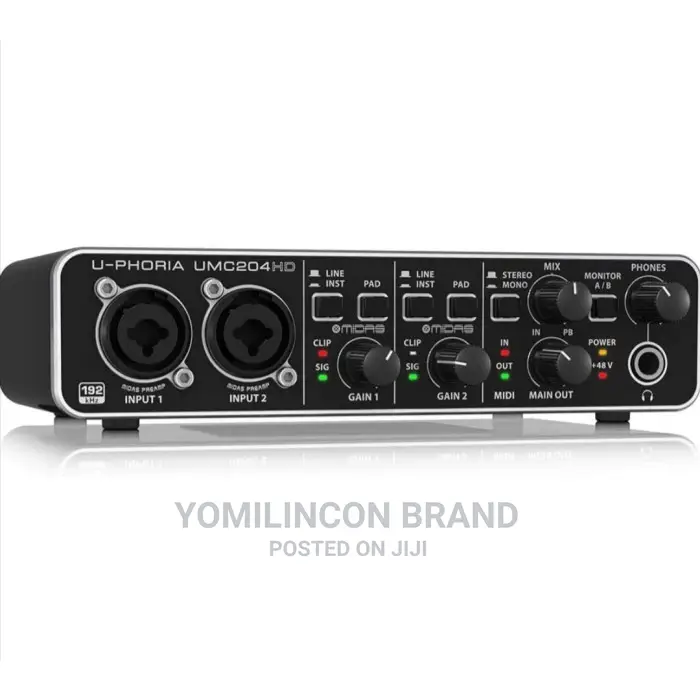 Behringer U-Phoria UMC204HD – USB 2.0 Audio Interface