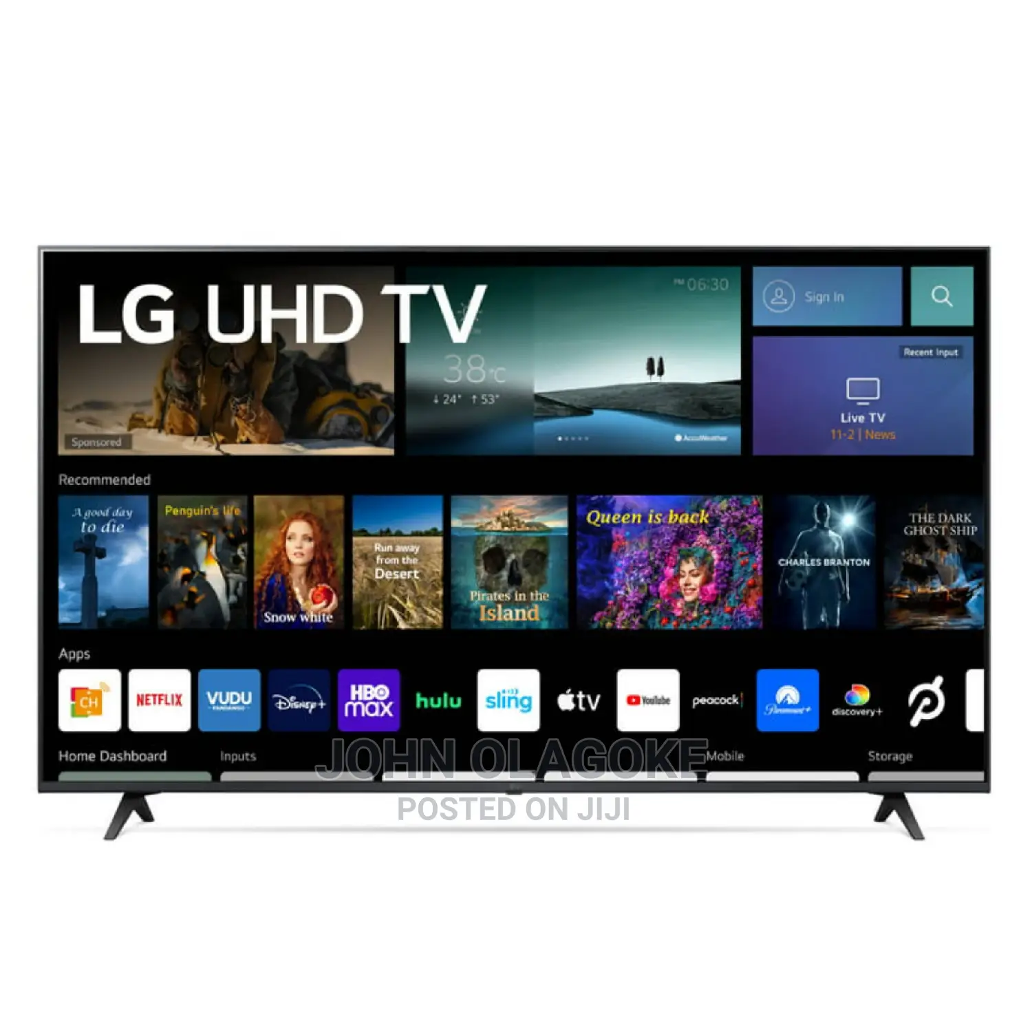 LG 65" Class UHD 2160P Webos Smart TV Netflix