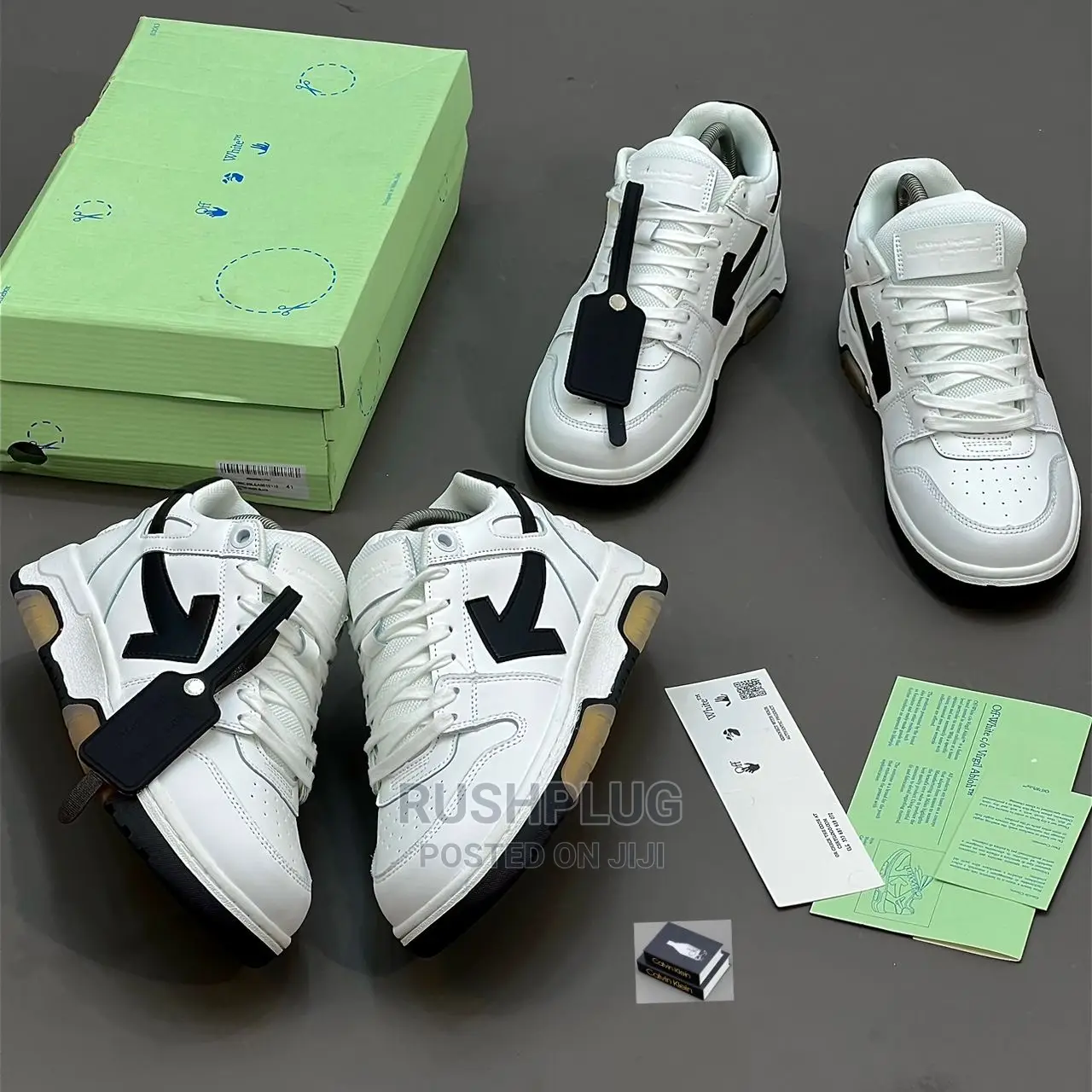Off-White Out of Office Leather Sneakers