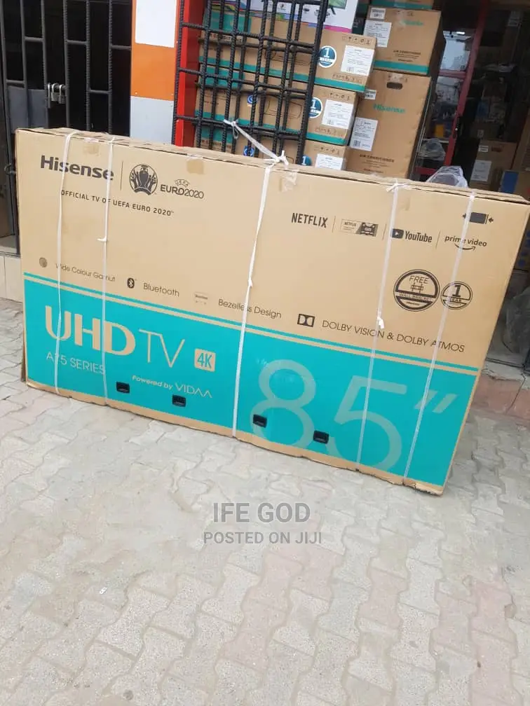 Original Hisense 85" TV 4KUH Smart Netflix Youtube Bluetooth