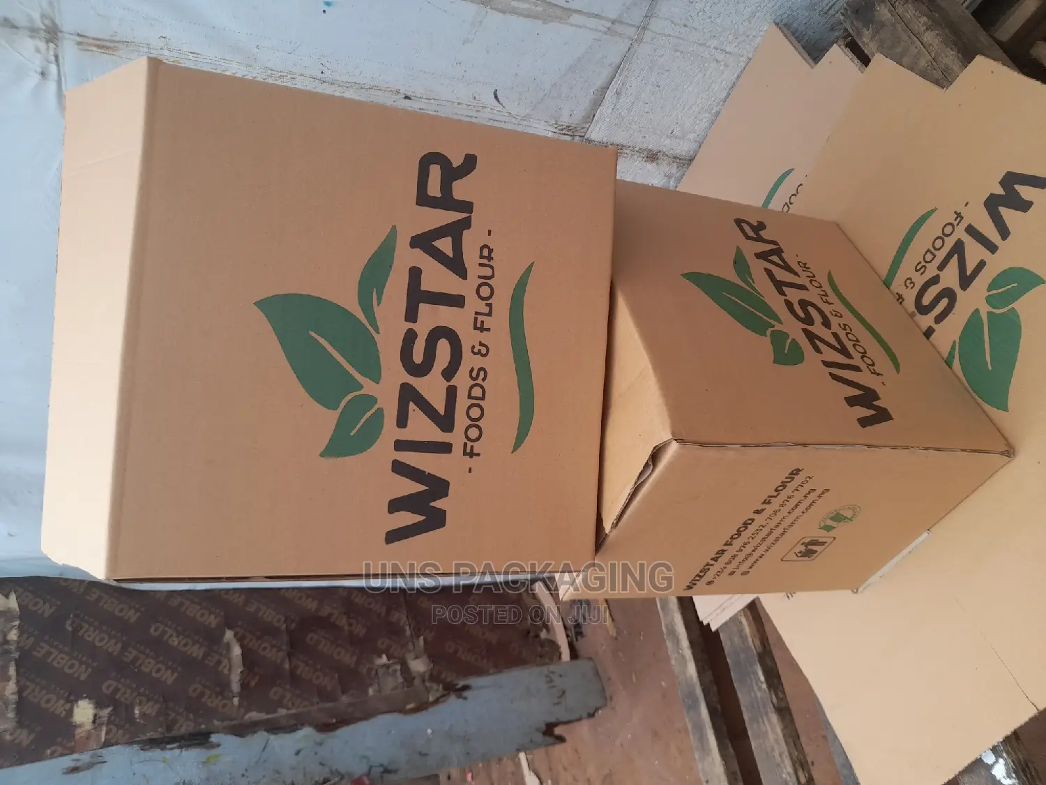 Two Colored Print Product Carton Box.