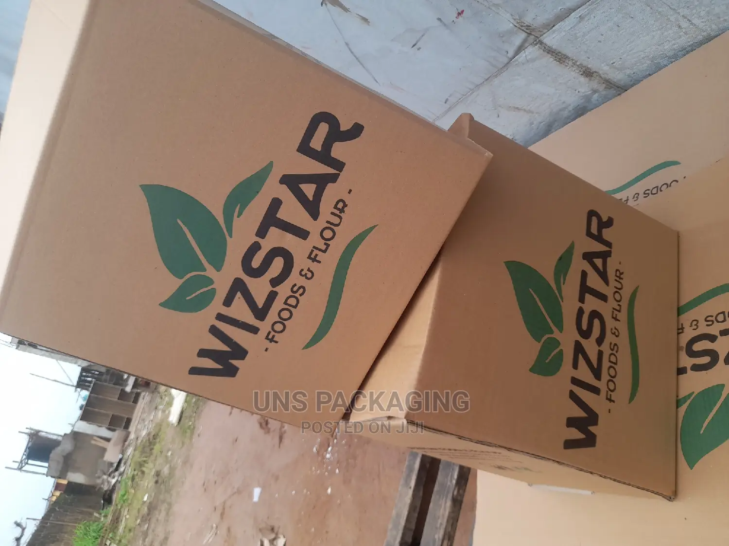 Two Colored Print Product Carton Box.
