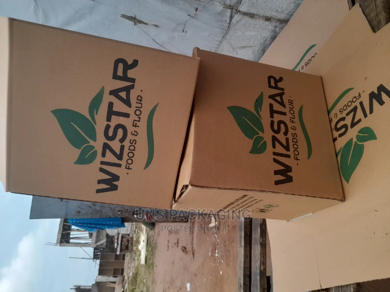 Two Colored Print Product Carton Box.