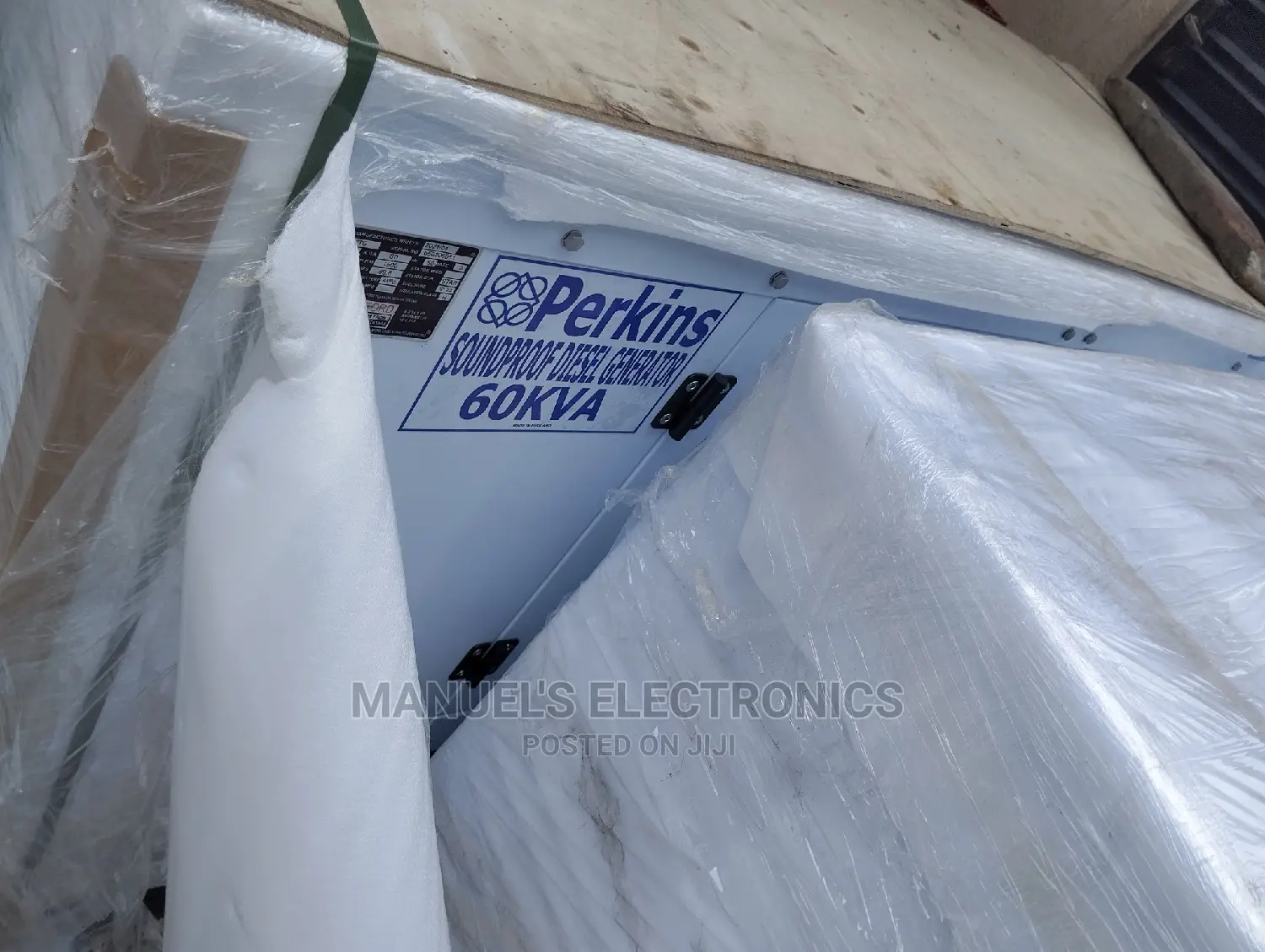 Brand New Perkins (60kva) Diesel Soundproof Generator 2years