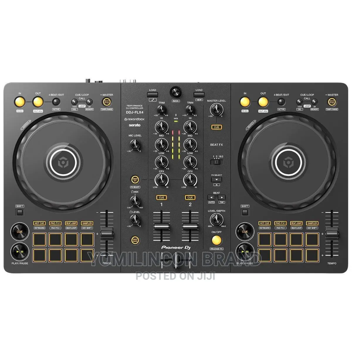 Pioneer Dj DDJ-Flx4 Portable 2-Channel Rekordbox Dj and Sera