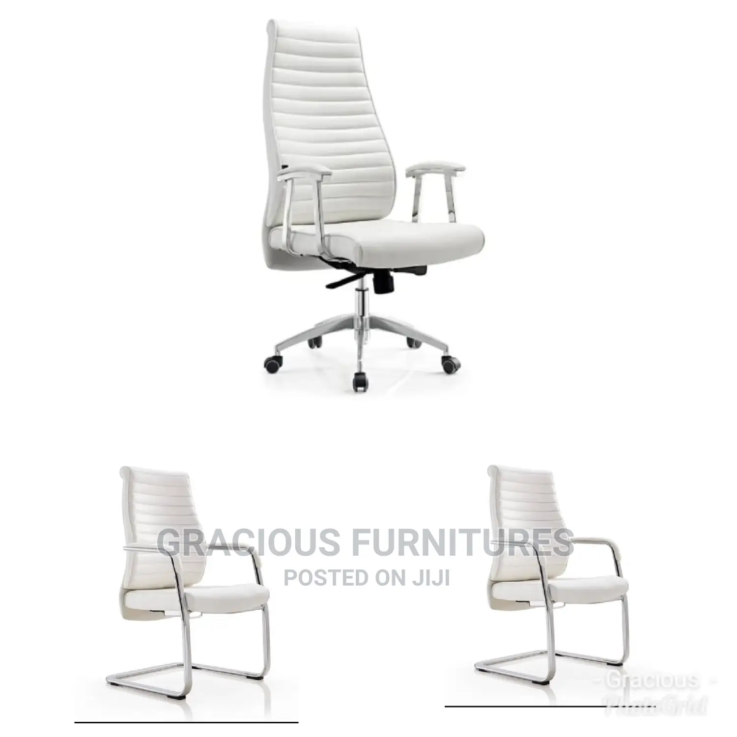 Executive Swivel Chair and 2 Visitors
