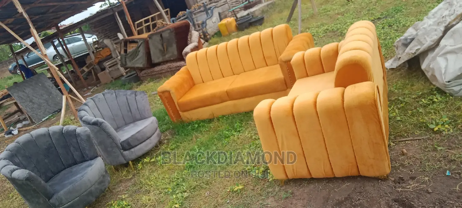Complete Set of Channel Fabric by Blackdiamond Furniture