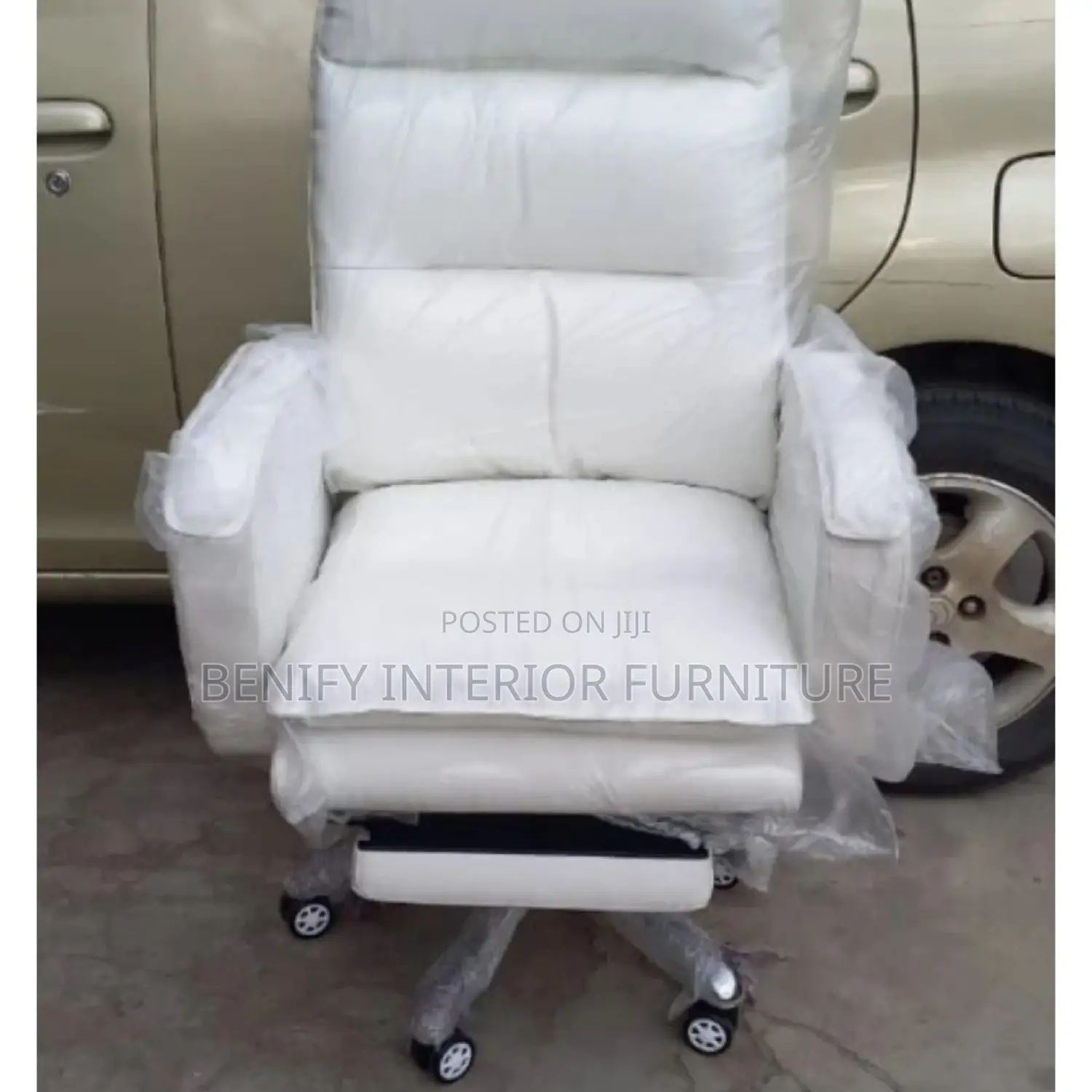 High-Back Recliner Chair With Footrest