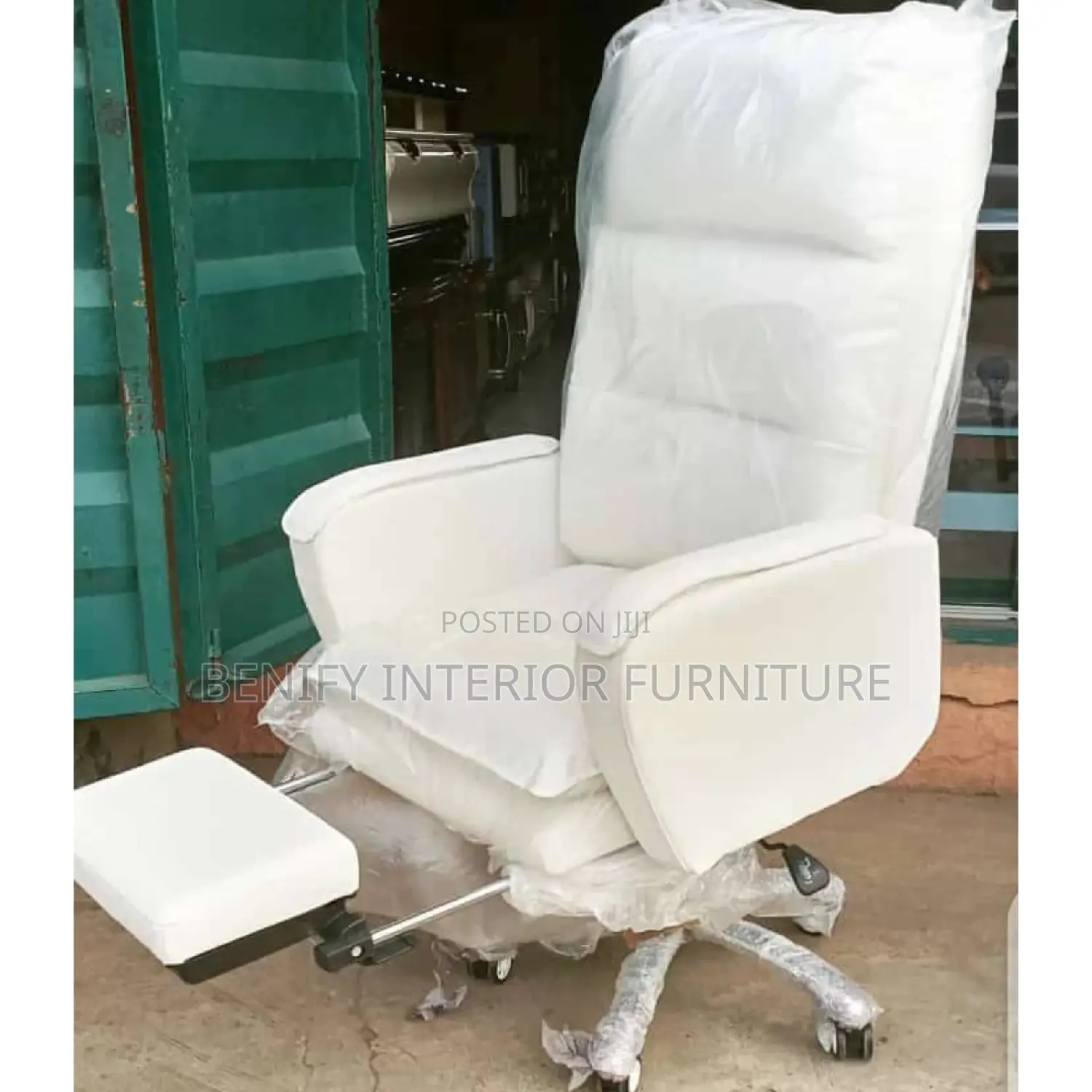 High-Back Recliner Chair With Footrest