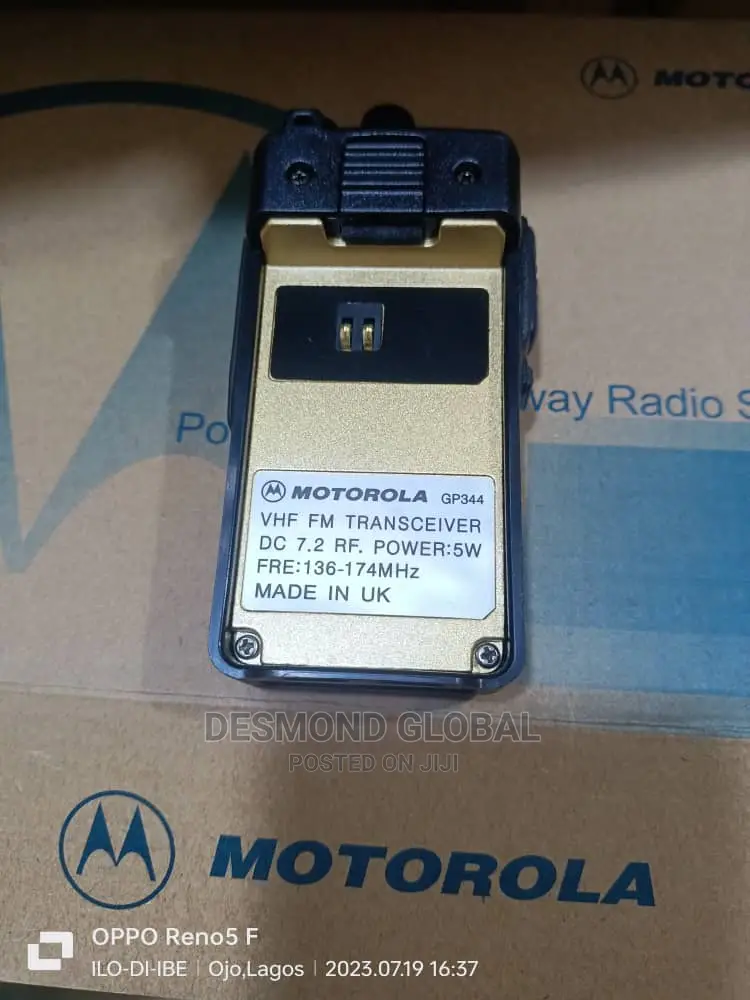 Motorola Gp344 VHF Walkie Talkie