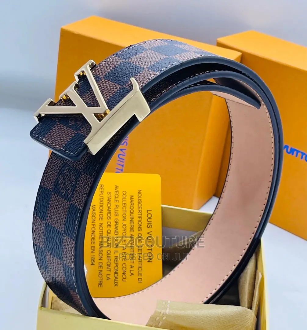 Original LOUIS VUITTON Leather Belts Available in Store
