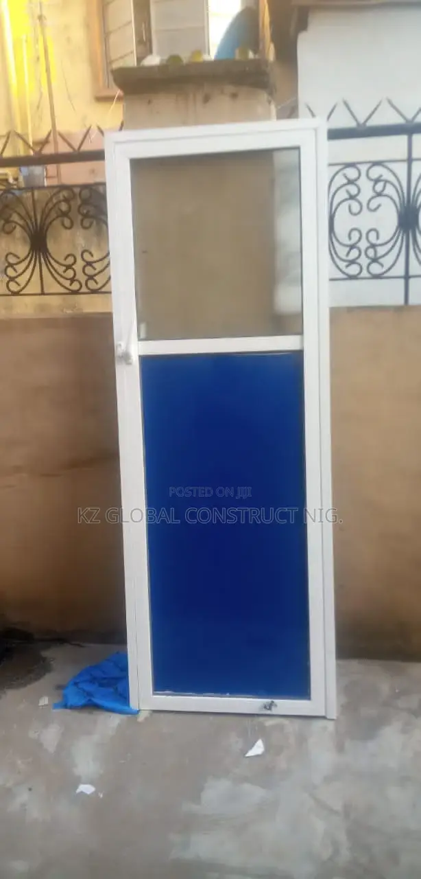 750 X 2100 Aluminum Toilet Door With Obscure Glass