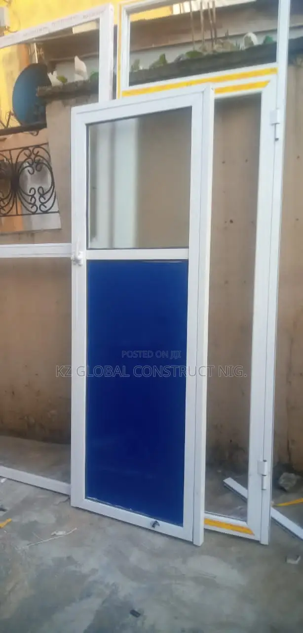 750 X 2100 Aluminum Toilet Door With Obscure Glass