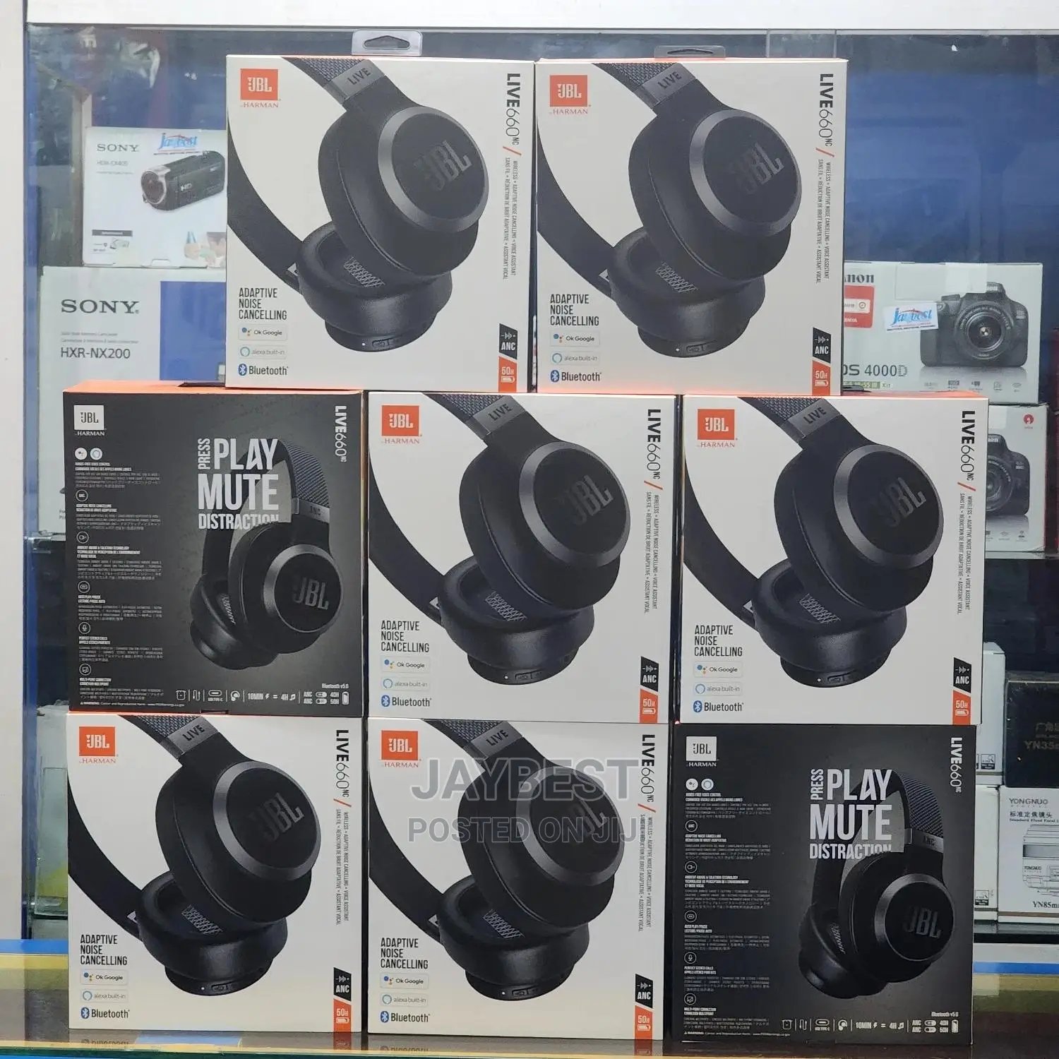 JBL Live 660NC Noise-Canceling Wireless Headphones
