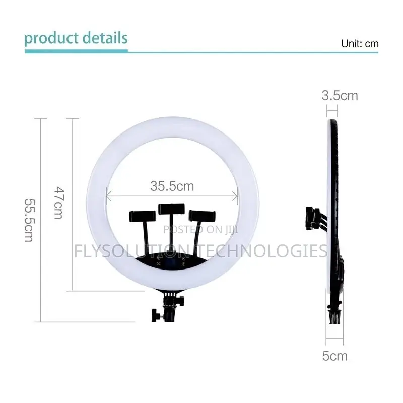 18inch RGB Selfie Ringlight + Stand for Live Videos, Tiktoks