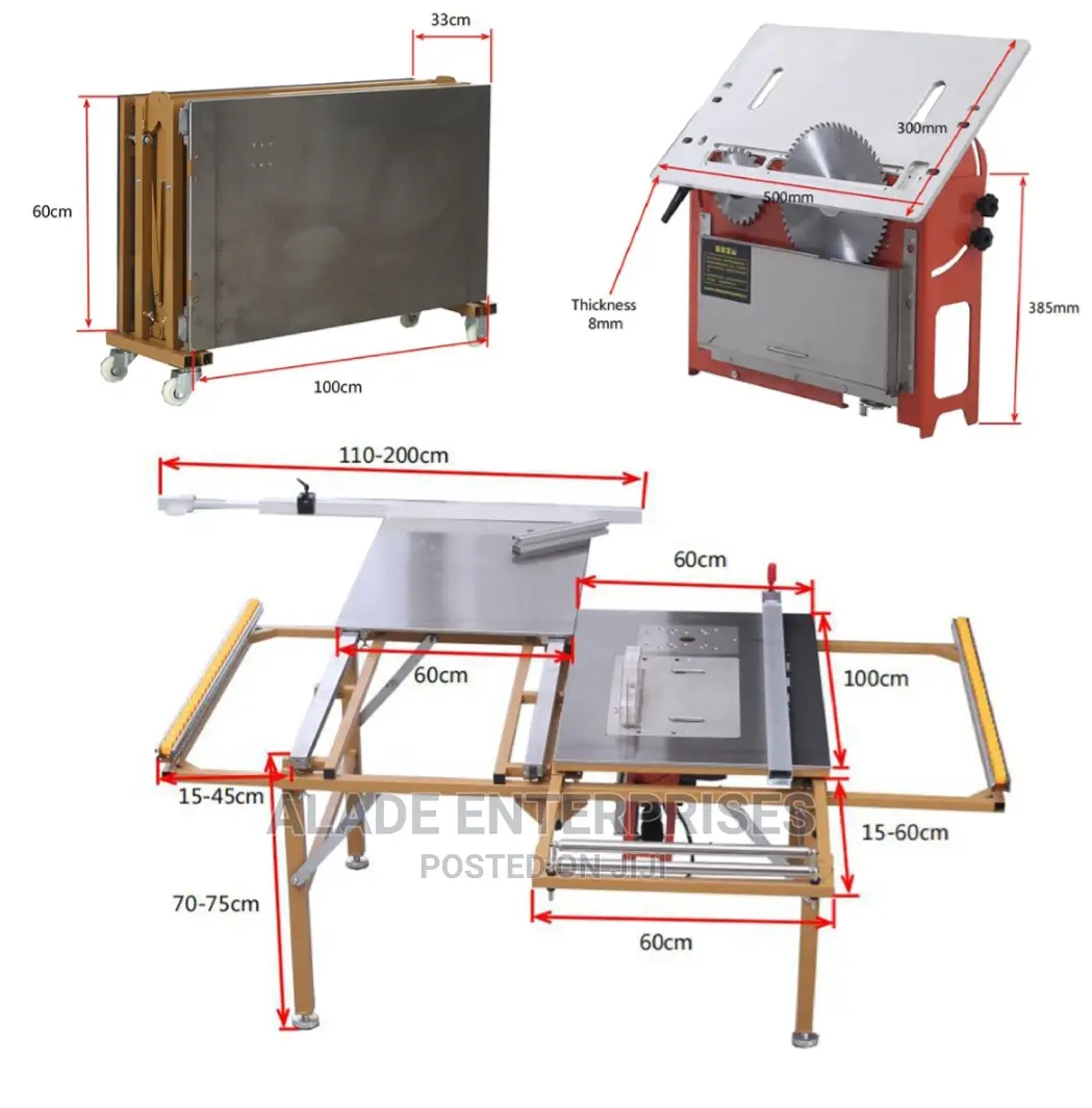 Woodworking Multifunctional Cutting Machine Table Saw 5 In 1