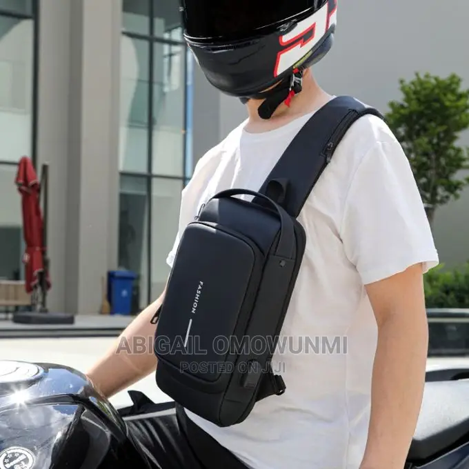 Men Waterproof Password Anti-Theft Chest Bag