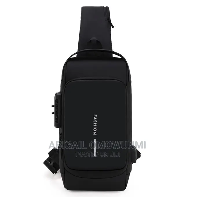 Men Waterproof Password Anti-Theft Chest Bag