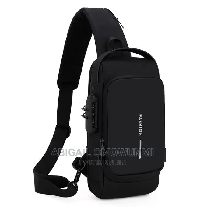 Men Waterproof Password Anti-Theft Chest Bag