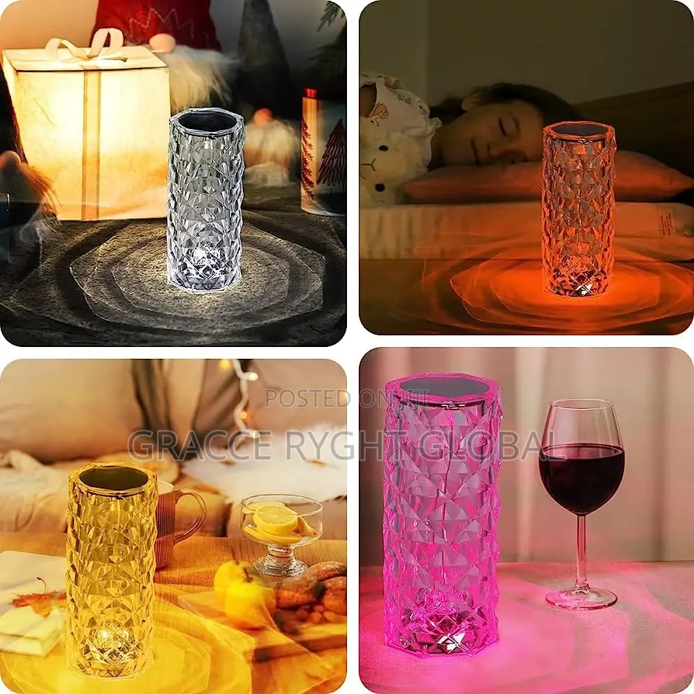 LED Acrylic Crystal Table Lamp
