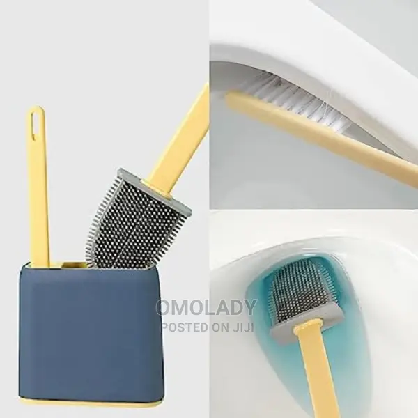 Toilet Brush, Silicone Toilet Brush and Holder Set