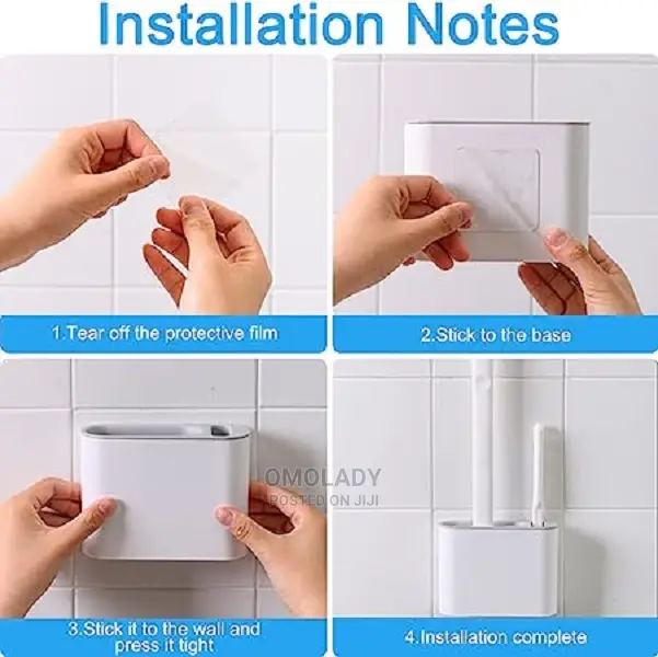Toilet Brush, Silicone Toilet Brush and Holder Set