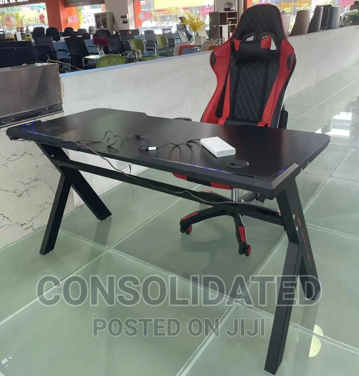 Gaming/Studio Table and Chair Set