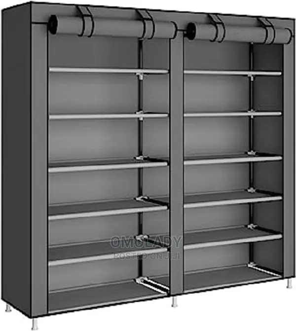 6 Tier Shoe Rack With Non-Woven Fabric Cover