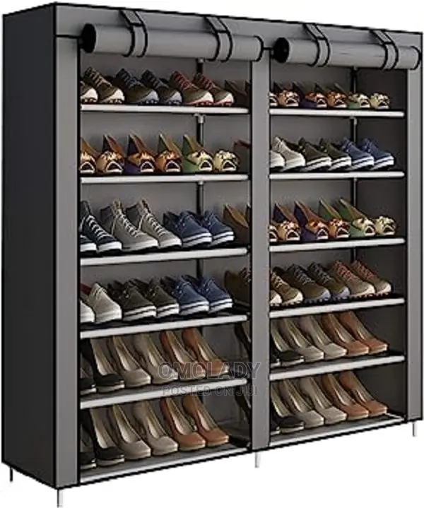 6 Tier Shoe Rack With Non-Woven Fabric Cover