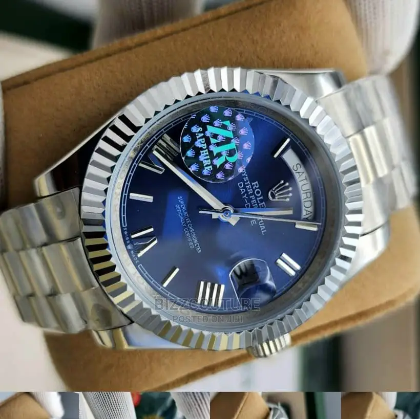 Original ROLEX DAY-DATE Silver Steel Available Instore