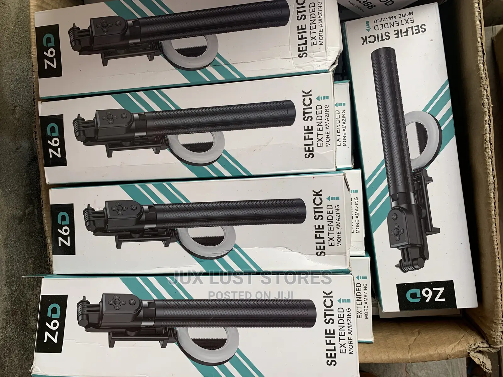 Long Selfie Stick With Bluetooth Shutter and Double Ledlight