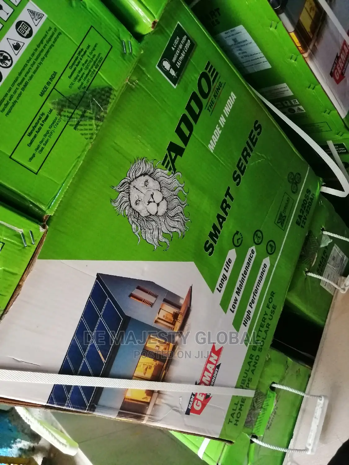 220ah 12V Addo Tubular Battery