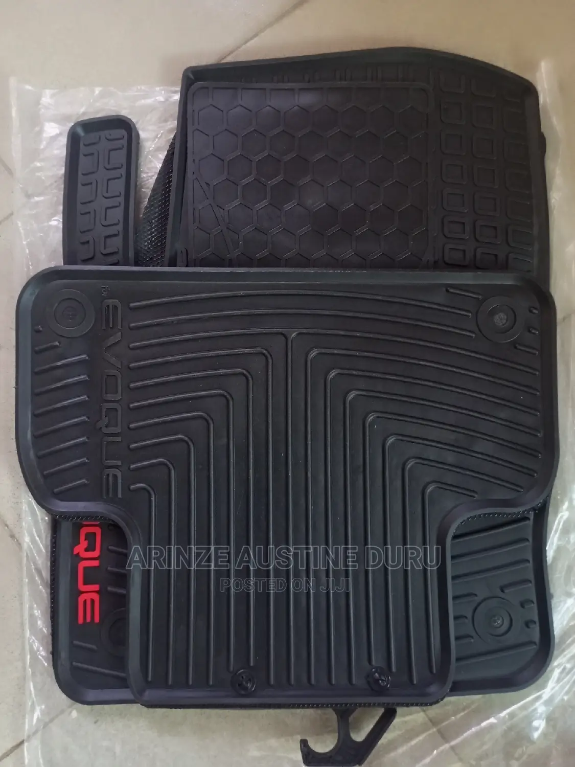 All Weather Black Rubber Floor Mat 2011-2015 for Evoque