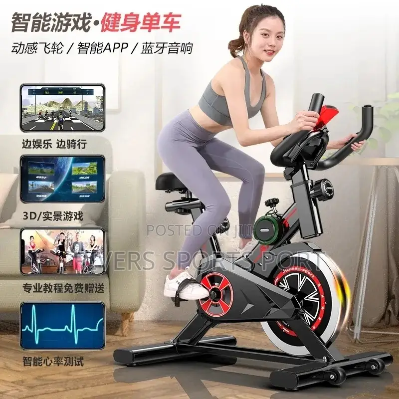 Fitnax High Spinning Bike With Pulse Meter and Phone Holder