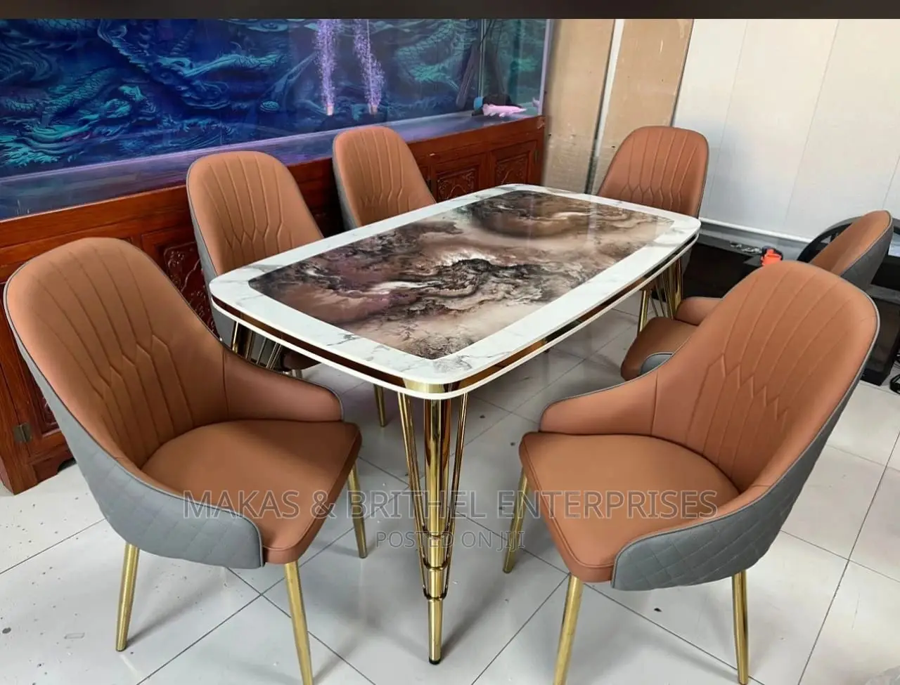 Modern Marble Dinning Set