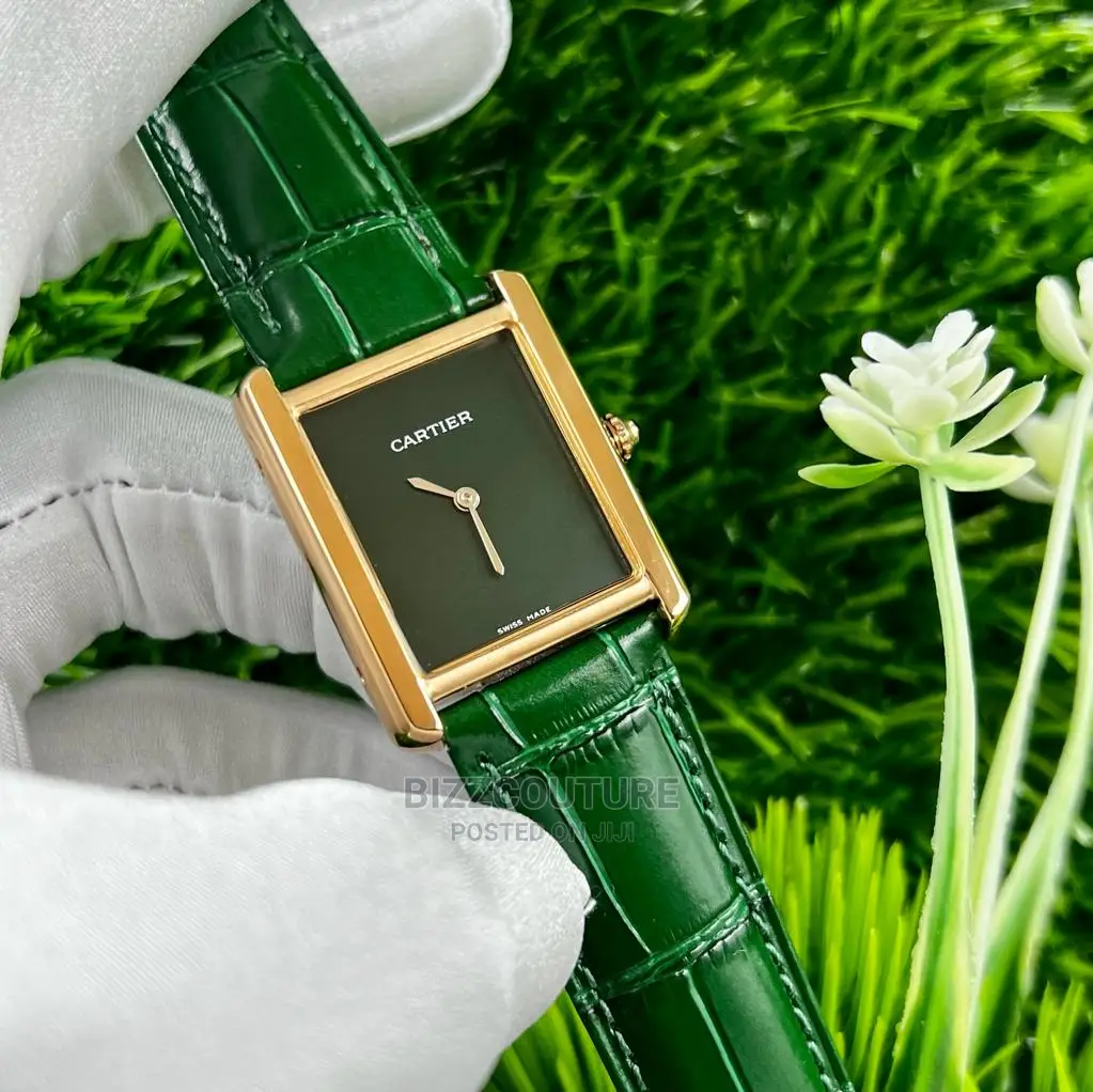 Original CARTIER Leather Strap Watch Available in Store
