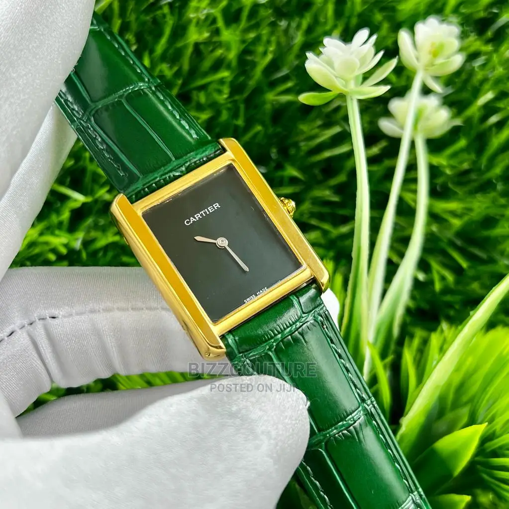 Original CARTIER Leather Strap Watch Available in Store