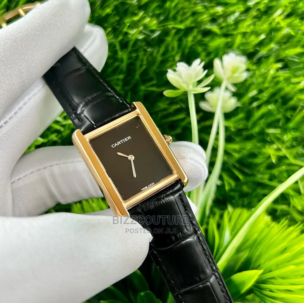 Original CARTIER Leather Strap Watch Available in Store