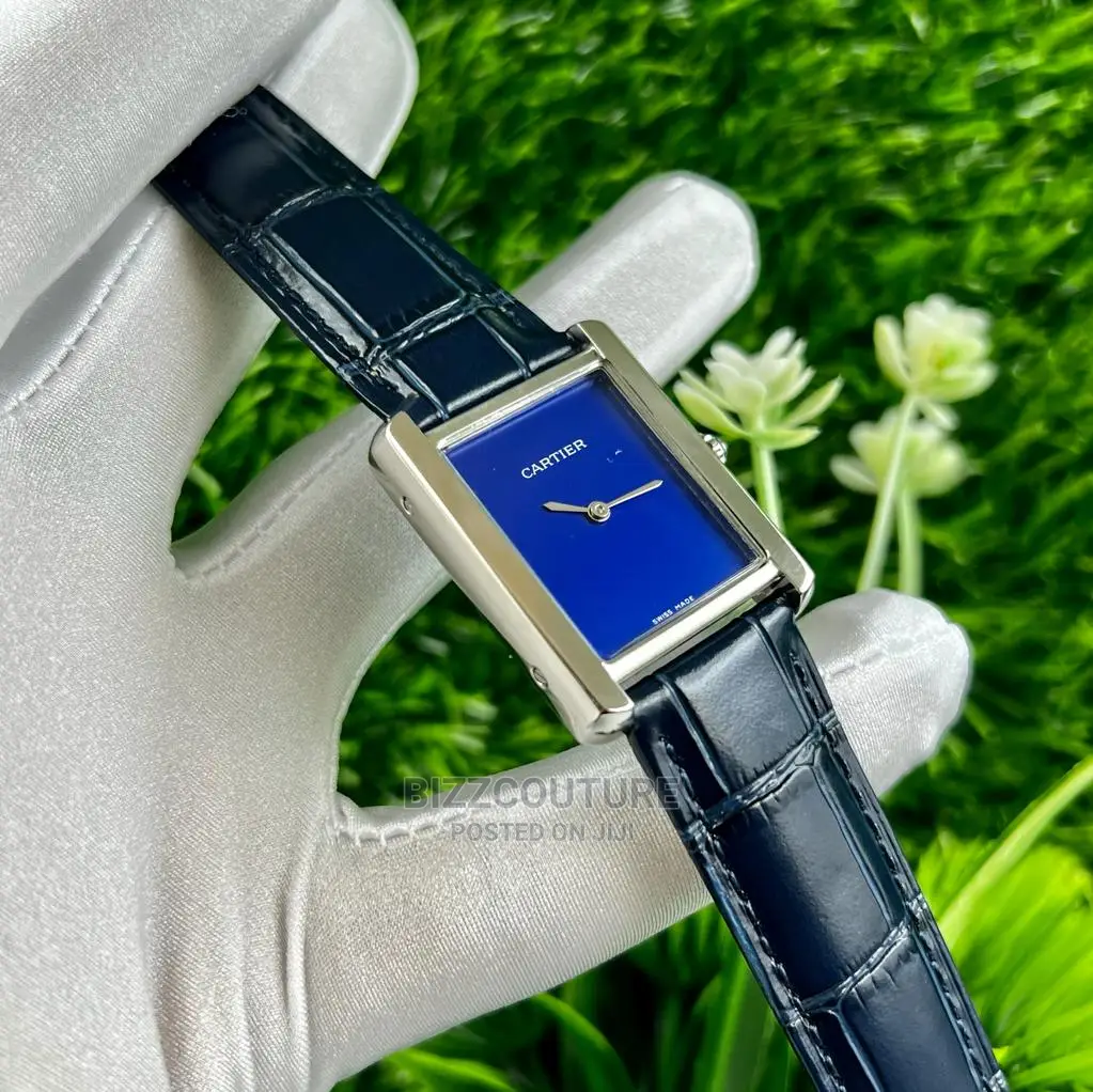 Original CARTIER Leather Strap Watch Available in Store