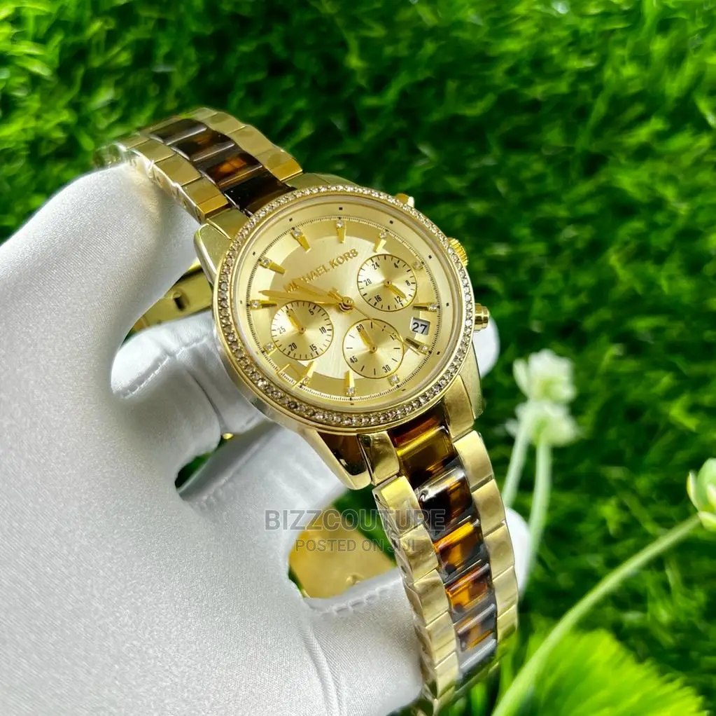 Original MICHAEL KORS Gold Chain Watch Available in Store