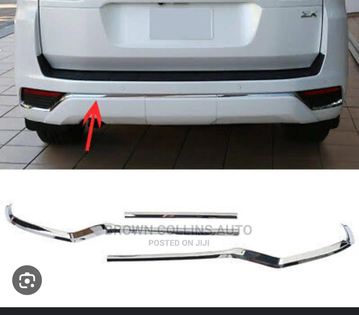 Back Bumper Chrome Toyota Landcruiser 2022-2023