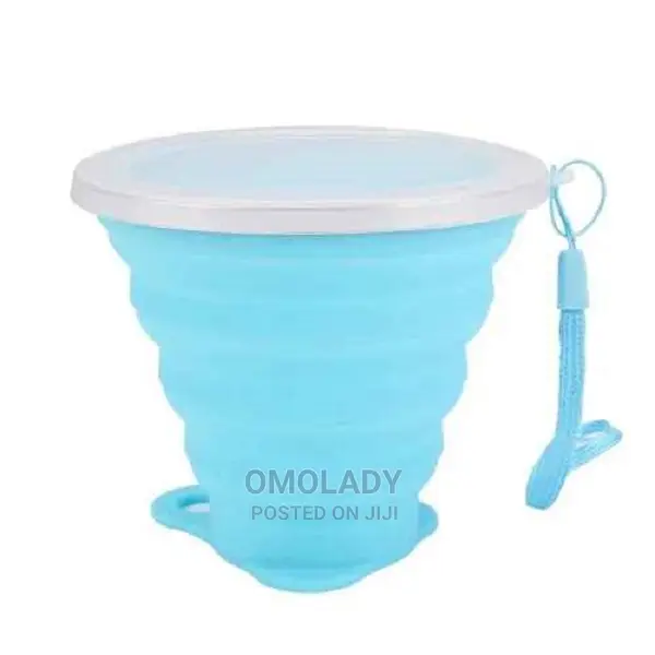 Stainless Steel Silicone Retractable Folding Cup - 260ml