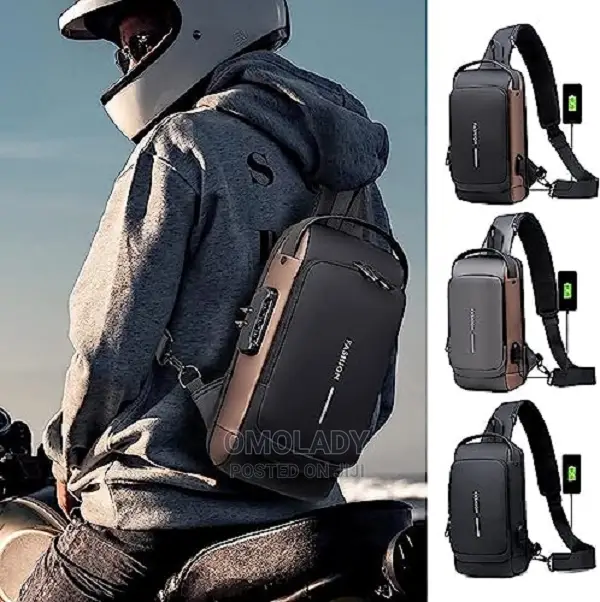 Anti Theft Usb Charging Sport Sling Bag