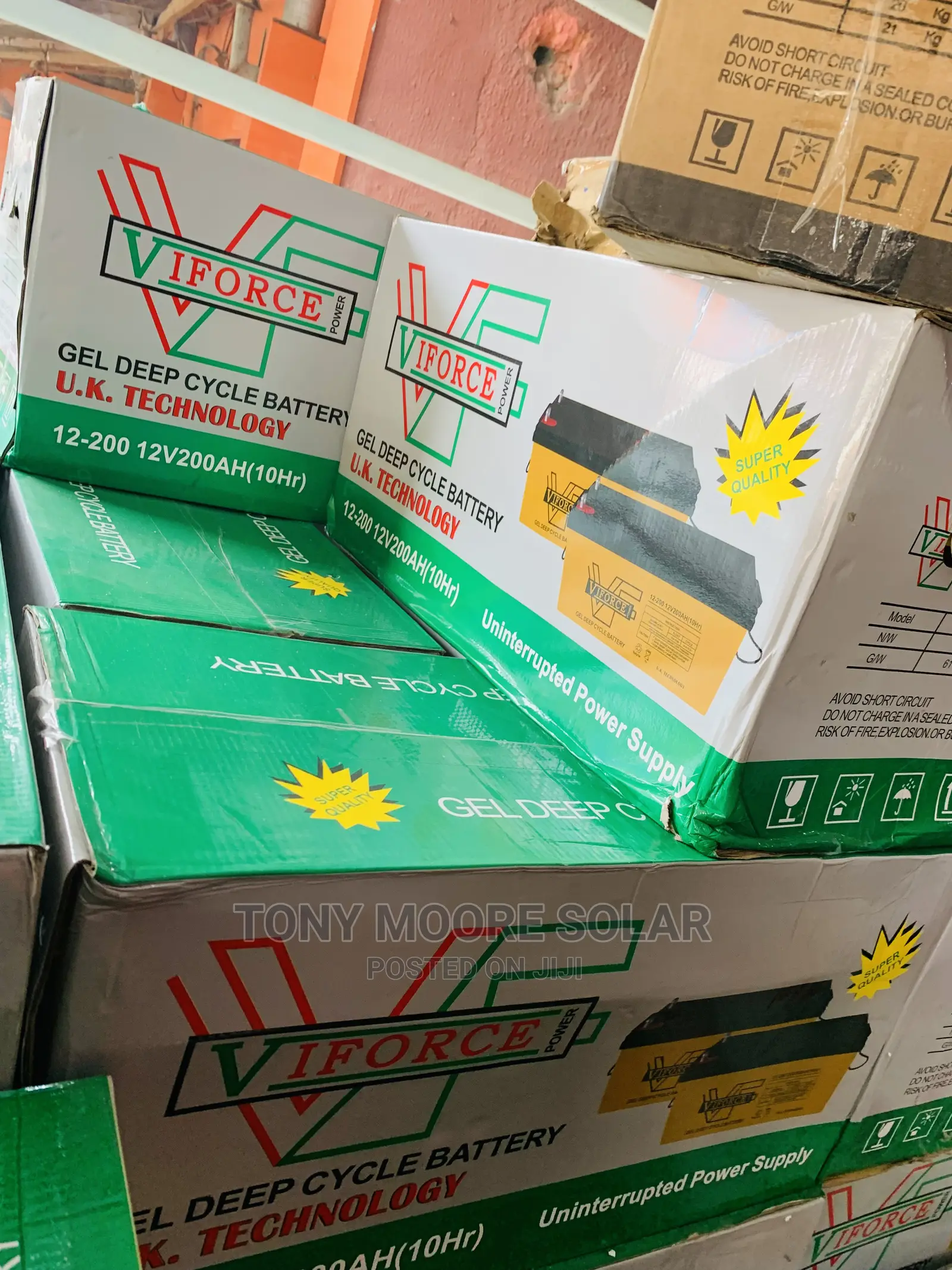 VIFORCE Solar Battery 200ah 12v