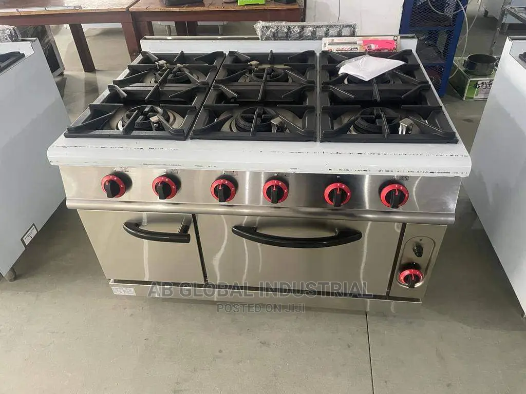 Industrial Cooker With Oven 6 Burner