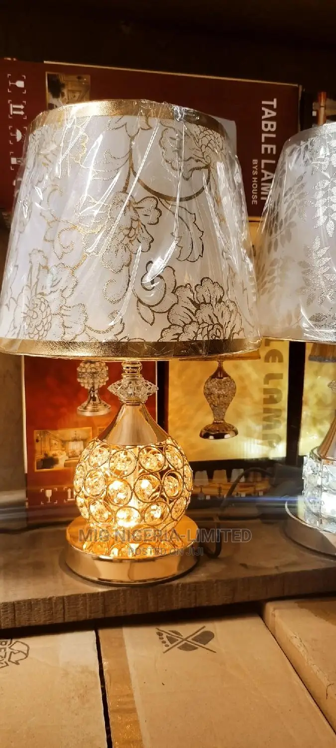Gold Aclyric Bedroom Lamp Bedside Lamp With Light Up and Dow