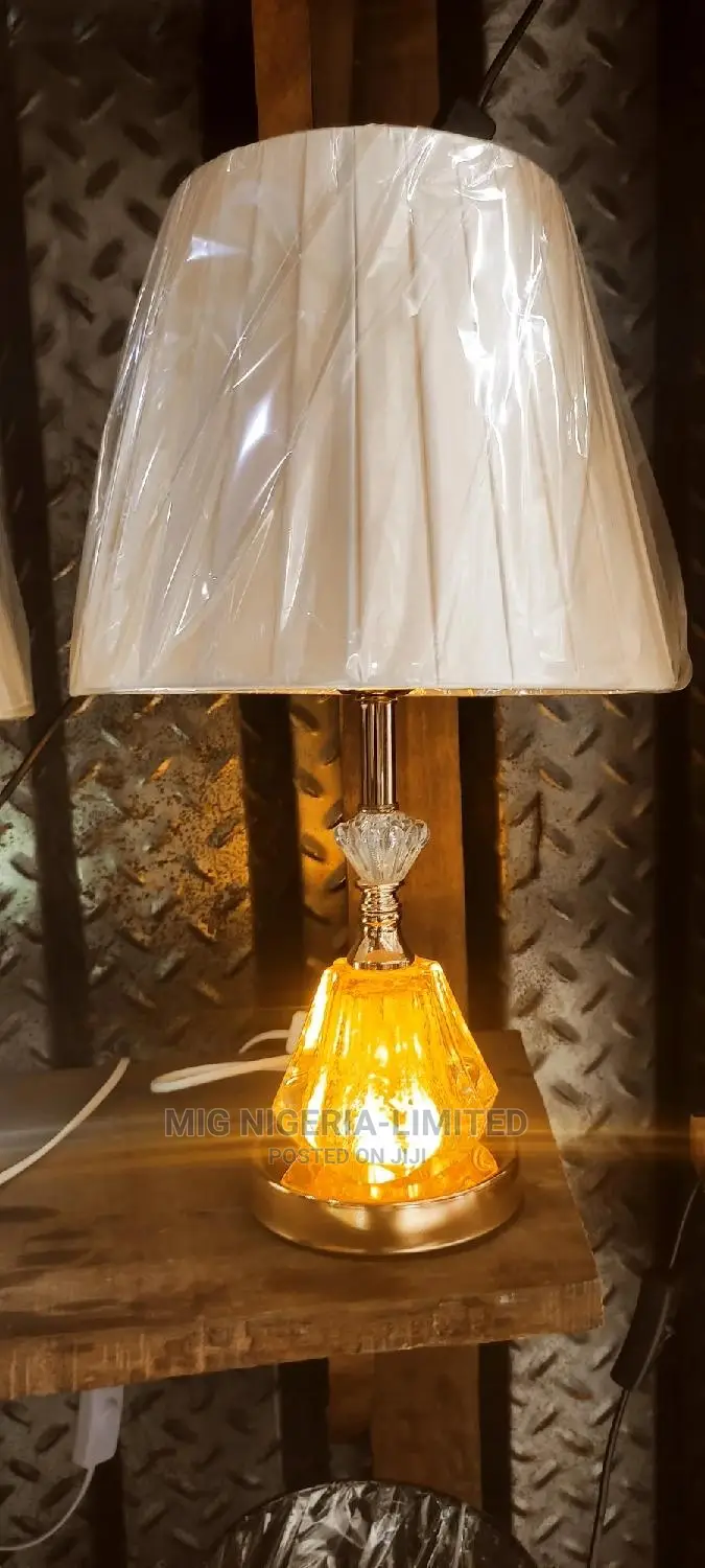 Gold Aclyric Bedroom Lamp Bedside Lamp With Light Up and Dow