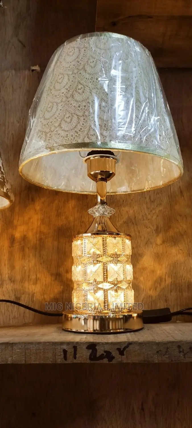 Gold Aclyric Bedroom Lamp Bedside Lamp With Light Up and Dow