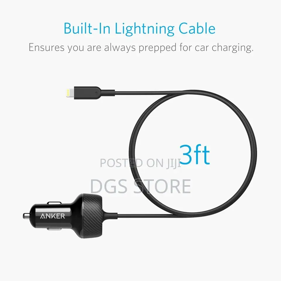 Anker Power Drive 2 Elite With Lightning Connector 24w