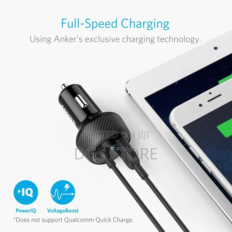 Anker Power Drive 2 Elite With Lightning Connector 24w